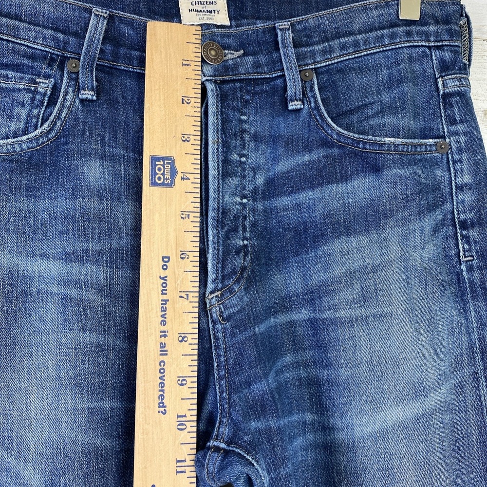 VTG Citizens Of Humanity Jeans Unisex 25 Blue Denim Corey Slouchy Slim USA - Picture 15 of 16